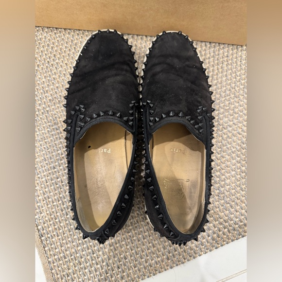 Fullset Christian Louboutin Spiked Pik Boat Slip-On Loafers Sneakers Suede main image 5